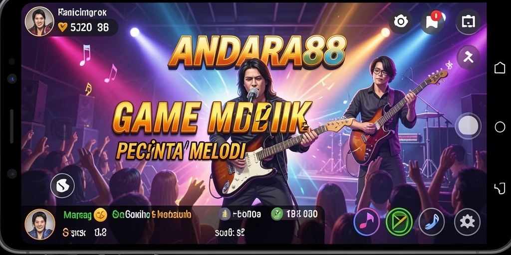 Tampilan bermain musik yang interaktif dan menyenangkan di ANDARA88.