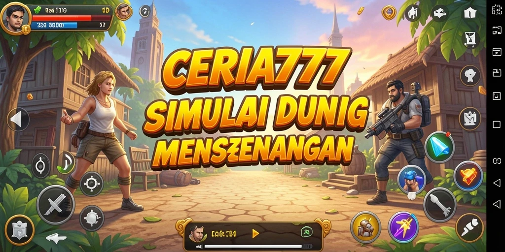 Tampilan gameplay menarik dari CERIA777 yang menunjukkan interaksi dalam simulasi.