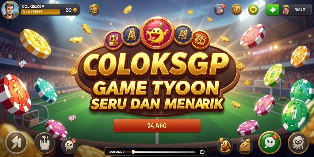 Screenshot gameplay COLOKSGP menampilkan aksi seru mengelola bisnis Tycoon.