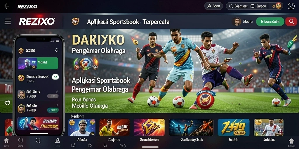 Tampilan gameplay menarik dari aplikasi REZIXO dengan berbagai pilihan taruhan.