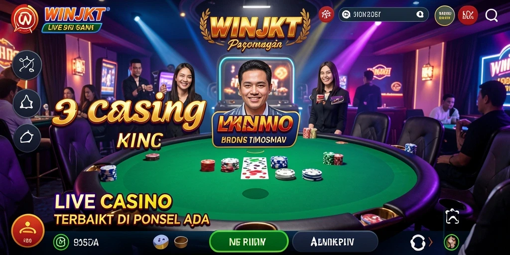 Screenshot gameplay Live Casino WINJKT yang interaktif dan menegangkan.