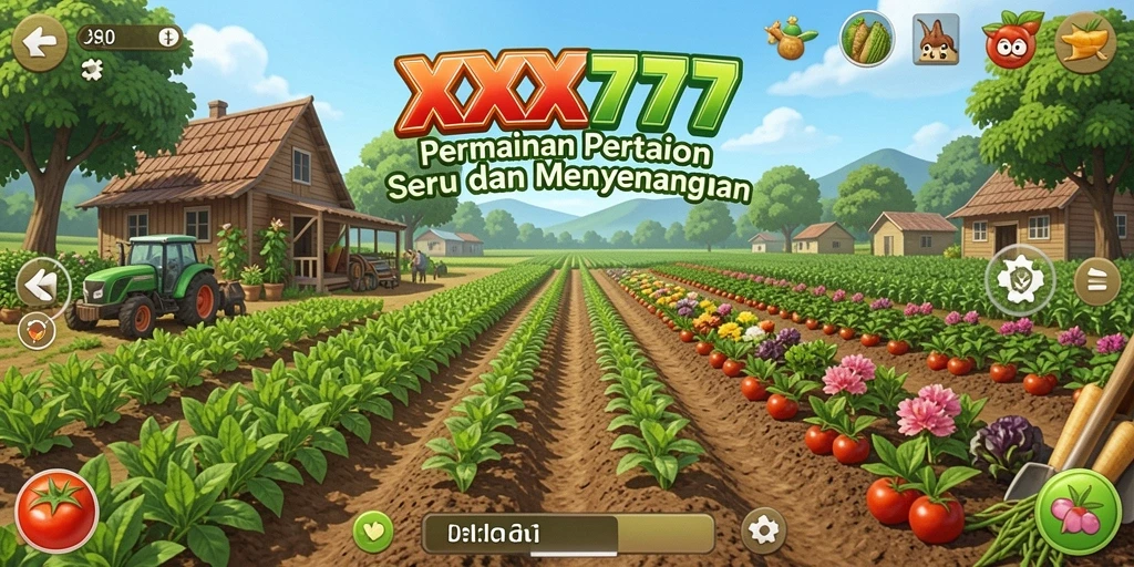 Tampilan menarik dari gameplay petanian di XXX777 yang penuh warna.